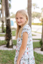 Load image into Gallery viewer, Vero Golf Santa Print Lil Girl Dress