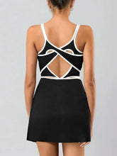 Load image into Gallery viewer, Cutout Cross Back Tennis Dress