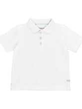 Load image into Gallery viewer, Boys White Cotton Polo