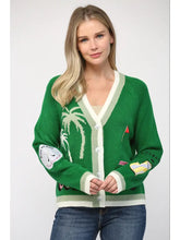 Load image into Gallery viewer, Golf Embroidered Cardigan