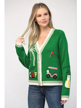 Load image into Gallery viewer, Golf Embroidered Cardigan