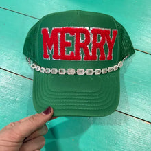 Load image into Gallery viewer, Holiday Bling Trucker Hat
