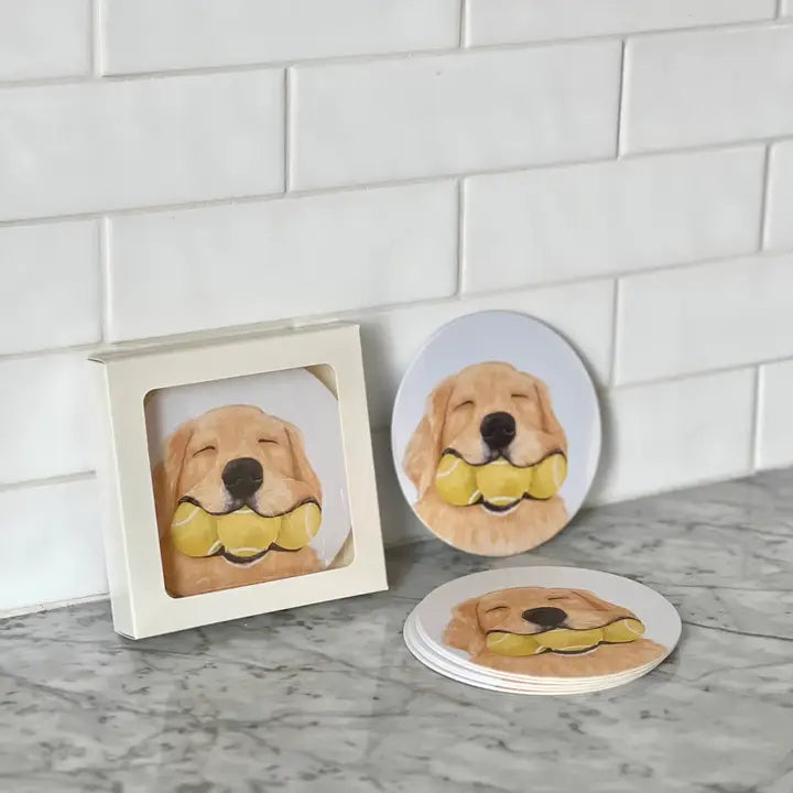 Tennis Dog Coasters