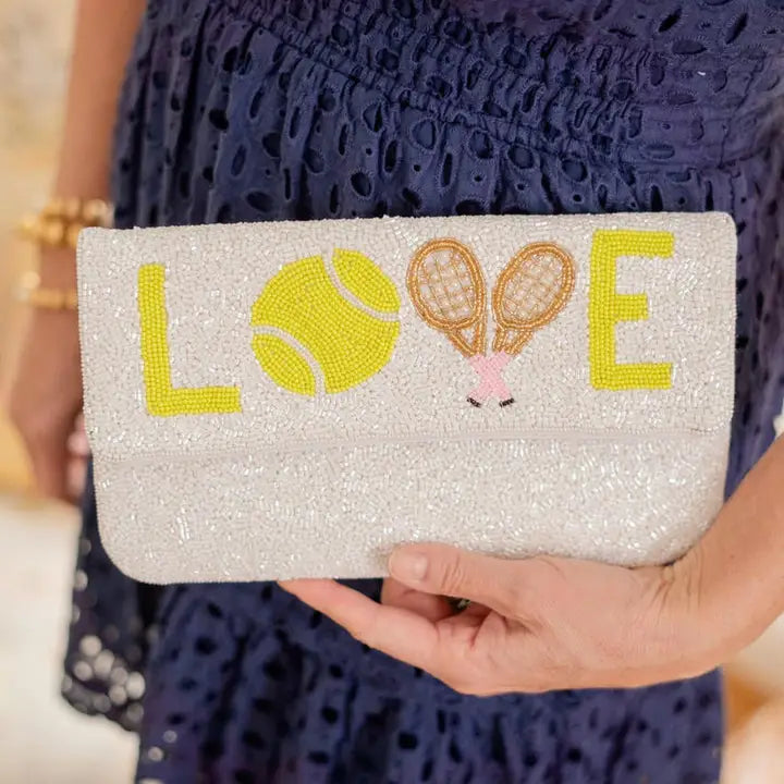 Beaded Tennis Clutch