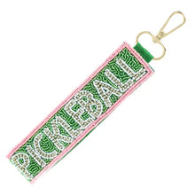 Load image into Gallery viewer, Beaded Pickleball Keychain
