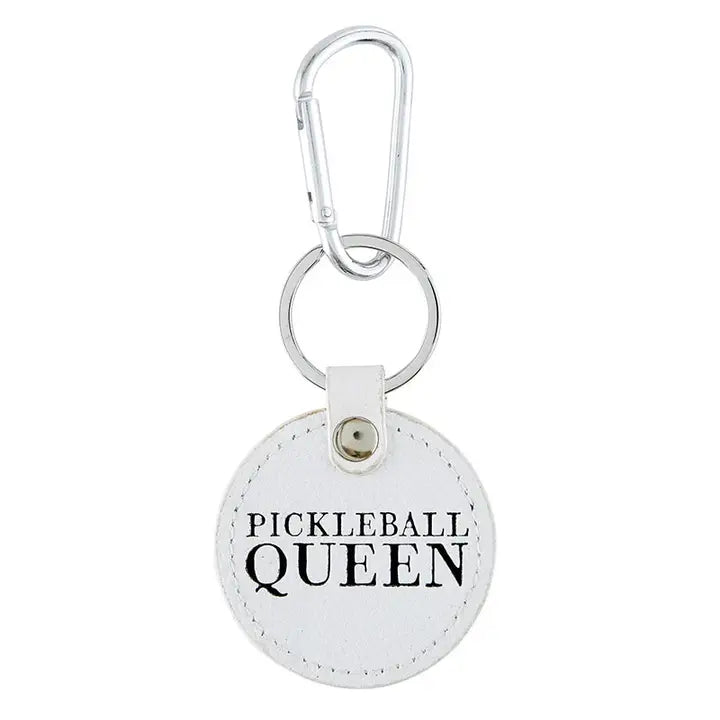 Pickleball Leather Keychain