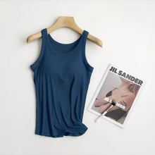 Load image into Gallery viewer, Built in Bra Rib Tank
