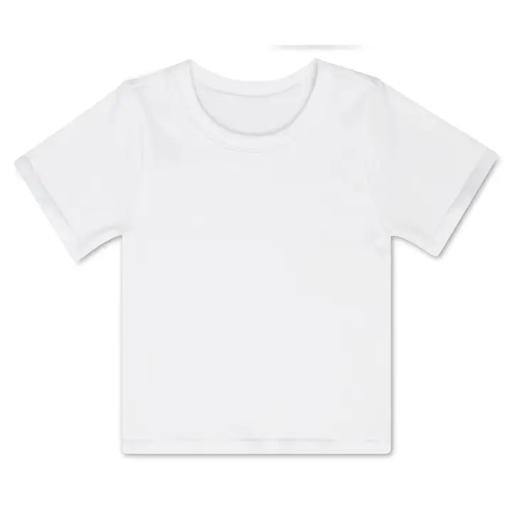 Girls Short Sleeve Rib Top
