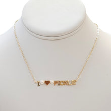Load image into Gallery viewer, LPL &quot;I Love&quot; Necklace Gold Plated
