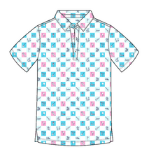 Load image into Gallery viewer, Jake Owen Check Flamingo Men's Polo
