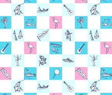 Load image into Gallery viewer, Jake Owen Check Flamingo 15" Skirt
