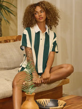 Load image into Gallery viewer, Stripe Rugby Short Set
