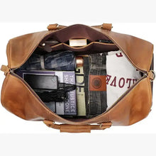 Load image into Gallery viewer, Handmade Leather Duffel -18"
