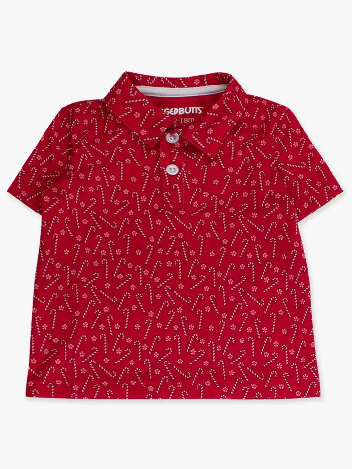 Boys Candy Cane Polo