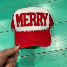Load image into Gallery viewer, Holiday Bling Trucker Hat
