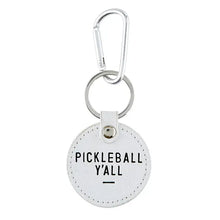 Load image into Gallery viewer, Pickleball Leather Keychain
