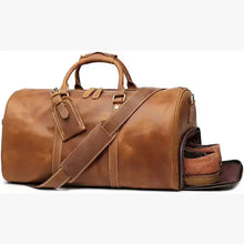 Load image into Gallery viewer, Handmade Leather Duffel -18"
