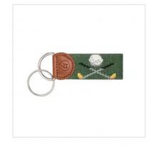 Load image into Gallery viewer, Needlepoint Sports Key Fob
