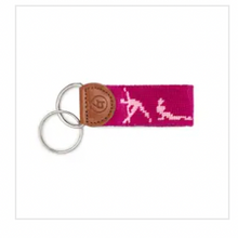 Load image into Gallery viewer, Needlepoint Sports Key Fob
